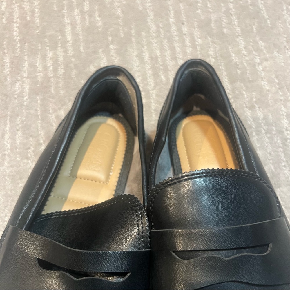 Crown Vintage Women's 8.5 Fabiene Slipon Platform Loafers in black leather - Picture 4 of 5